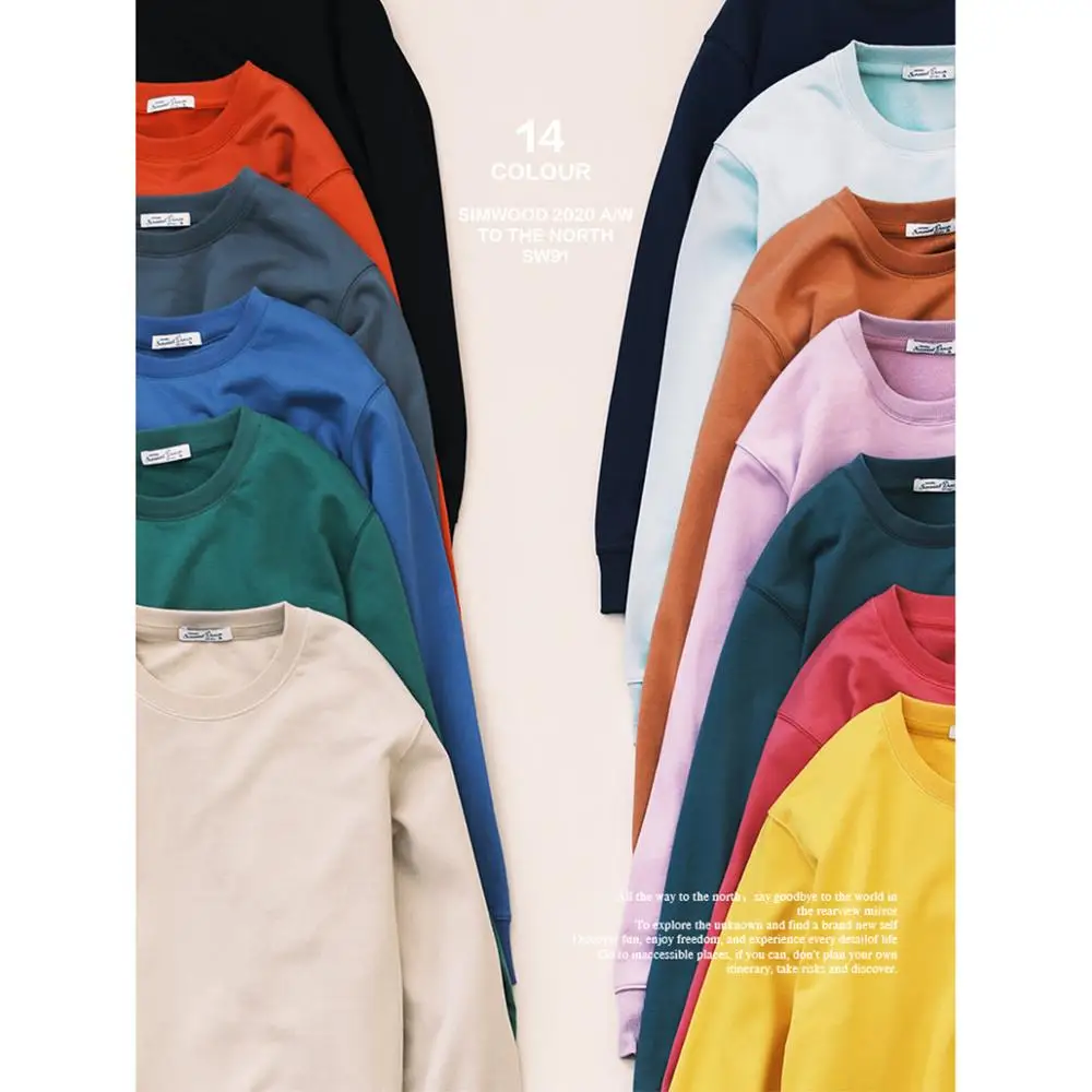 SIMWOOD 2020 autumn winter new hoodies men texture cotton-blend Jersey Sweatshirt basic jogger o-neck plus size hoodie SJ110755 SIMWOOD 2020 autumn winter new hoodies men texture cotton-blend Jersey Sweatshirt basic jogger o-neck plus size hoodie SJ110755