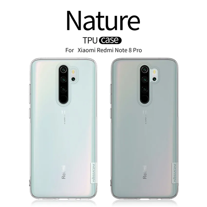 Для Xiaomi Redmi Note 8 pro чехол NILLKIN Nature ультра тонкий пластиковый чехол приталенные Чехлы мягкие из кожи TPU чехол для Xiaomi Redmi Note 8 pro
