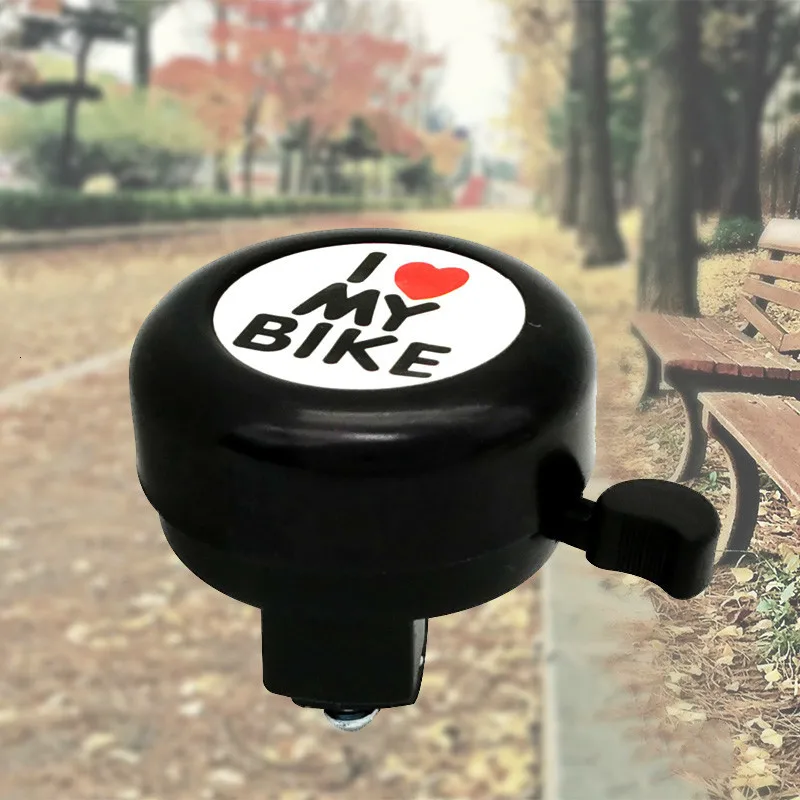 Sonnette Vélo I Love My Bike – Klaxon Vélo Universel VTT VTC – Alarme Argentée