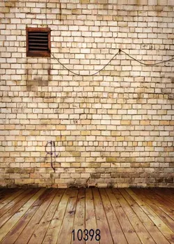 

SHENGYONGBAO Vinyl Custom Photography Backdrops Props Brick Wall and Floor theme Photo Studio Background SJY-1606