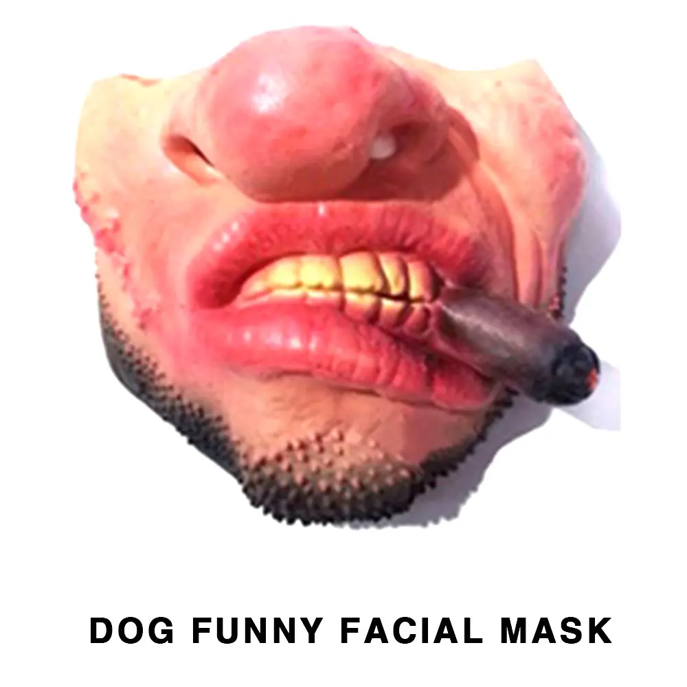 Маска в масках для собак на Хэллоуин Униформа код латекса мордочка забавные