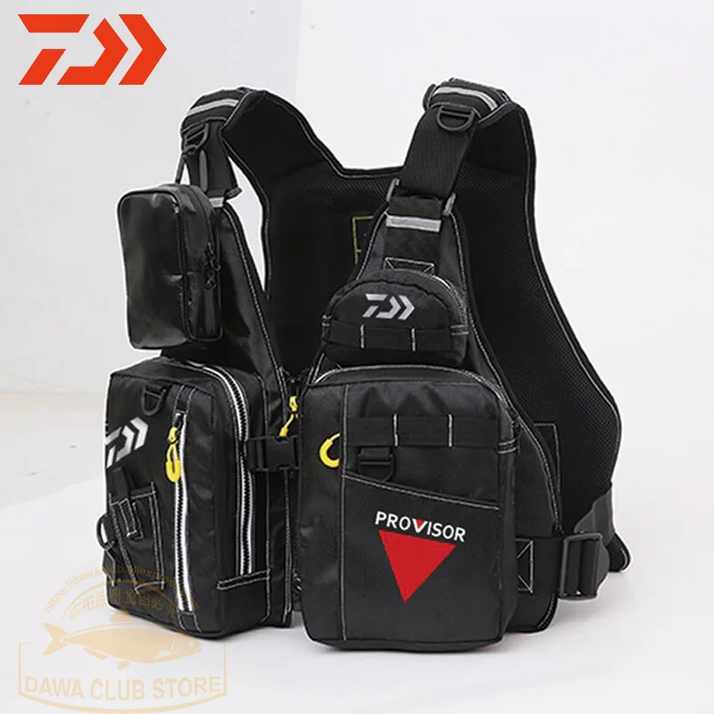 Man Reflective High Buoyancy Fishing Life Jacket Vest Large Size UNISEX Multi-Function Multi Pocket Outdoors Fishing Vest