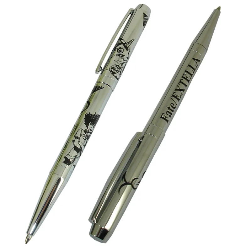 2PCS ODM Craving Ballpoint Pen Unisex Brass Slim Twist Ball Pens with Custom Design Personalized School Cute Emboss Ball Pens