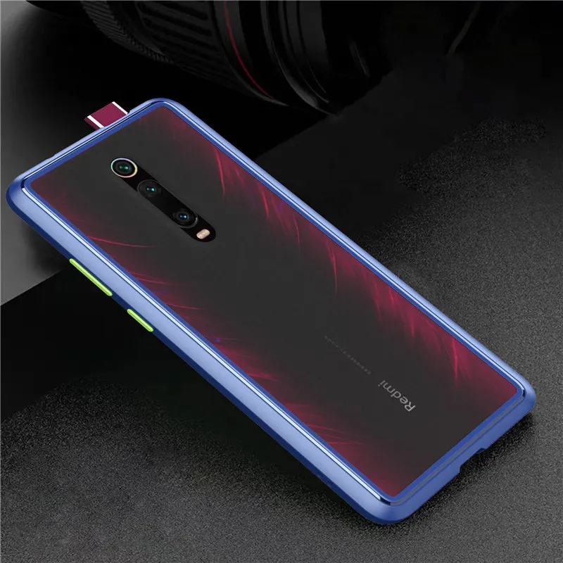 Роскошный Матовый чехол для Xiao mi Red mi K20 Pro. mi 9T Pro чехол силиконовая задняя крышка для Red mi k20 Pro Чехол mi 9T Pro противоударный чехол - Цвет: Blue