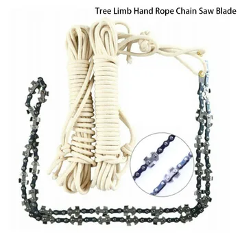 

48 Inch High Reach Tree Limb Hand Rope Chain Saw Chainsaw Blades On Both Sides Cur Big Tree Branches