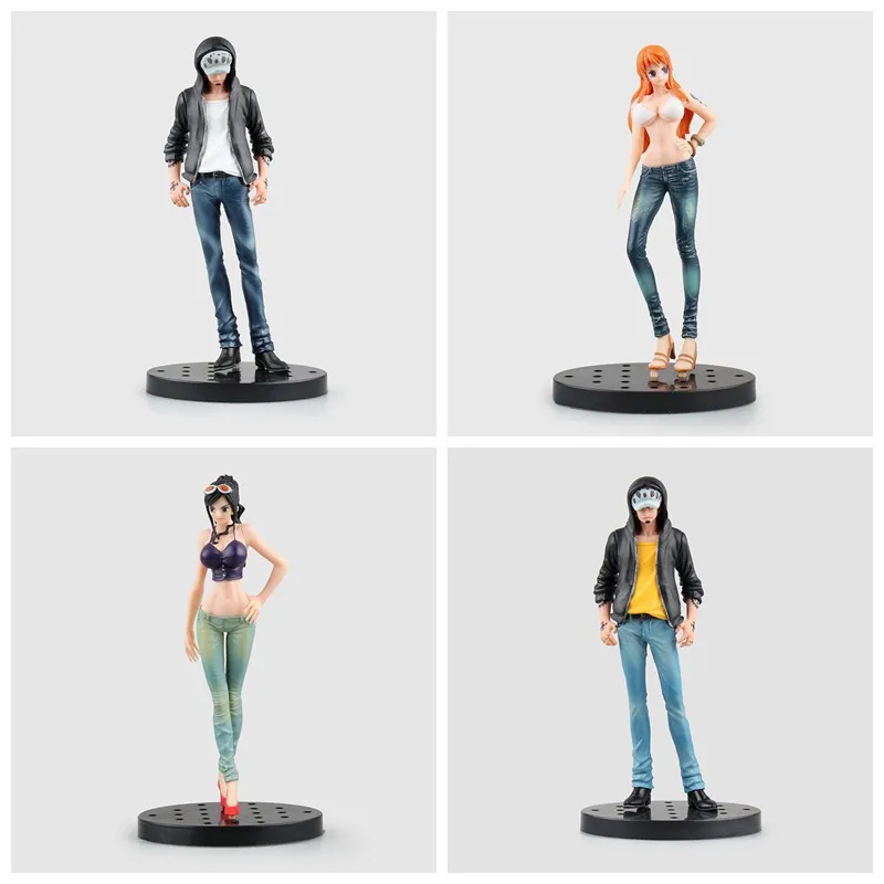 Цельнокроеные джинсы с надписью «Freak» Nami White Robin Sauron Luo Group Vertical type Prize Figure Garage Kit