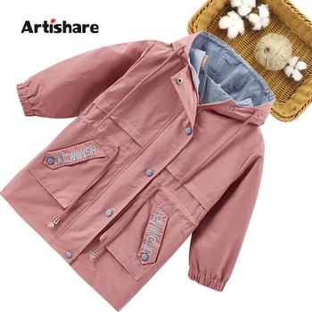 

Coat For Girl Letter Coat For Girls Drawstring Jacket Girl Spring Autumn Children's Clothing 6 8 10 12 14
