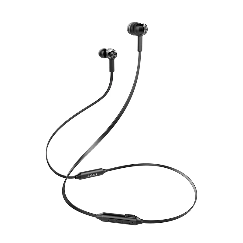 Earphone Black Baseus S06 Bluetooth наушники беспроводные магнитные шейные наушники громкой связи спортивные стерео наушники для samsung Xiaomi с микрофоном беспроводные наушники - Цвет: Earphone Black