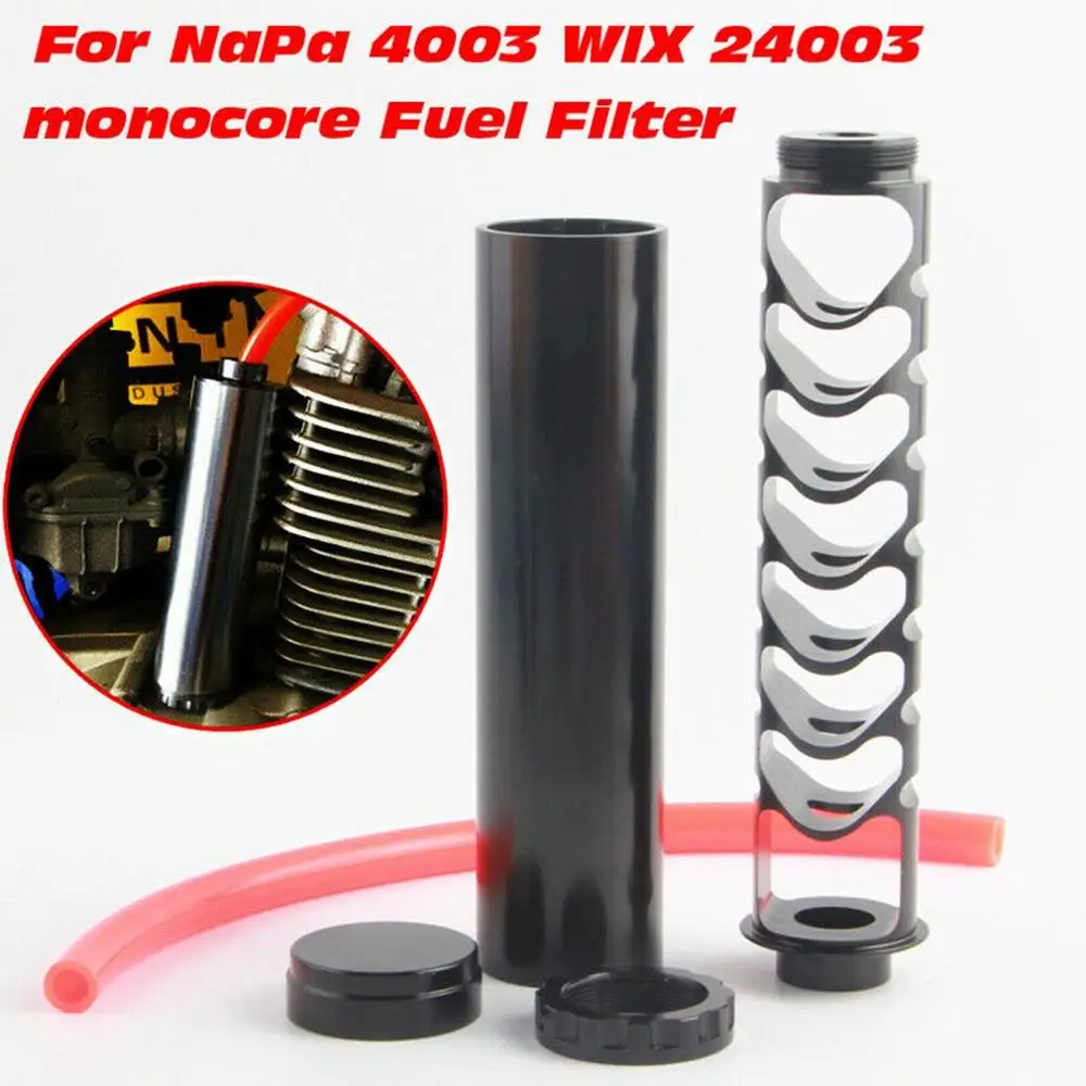 

Spiral 1/2-28 Alloy Fuel Filter Single Core For Napa 4003 Wix 24003 Car Solvent Portable Durable Filter