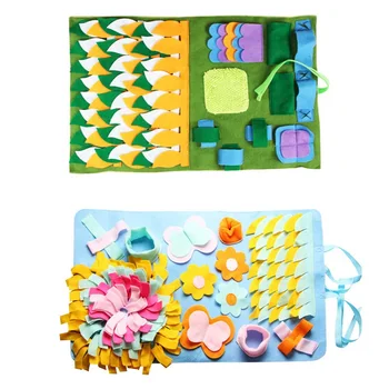 

Pet Sniffing Mat Washable Dog Cat Smell Training Pad Consume Energy Puzzle Pet Toys Puppy Dog Release Training Blanket