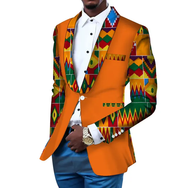 Kwame African Long Sleeve Blazer Jacket