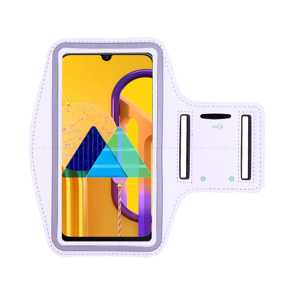 Sport Gym Running Workout Case Pouch Arm Band For Samsung Galaxy M10 M20 M30 M40 M10s M30s Phone Belt Bag Cover