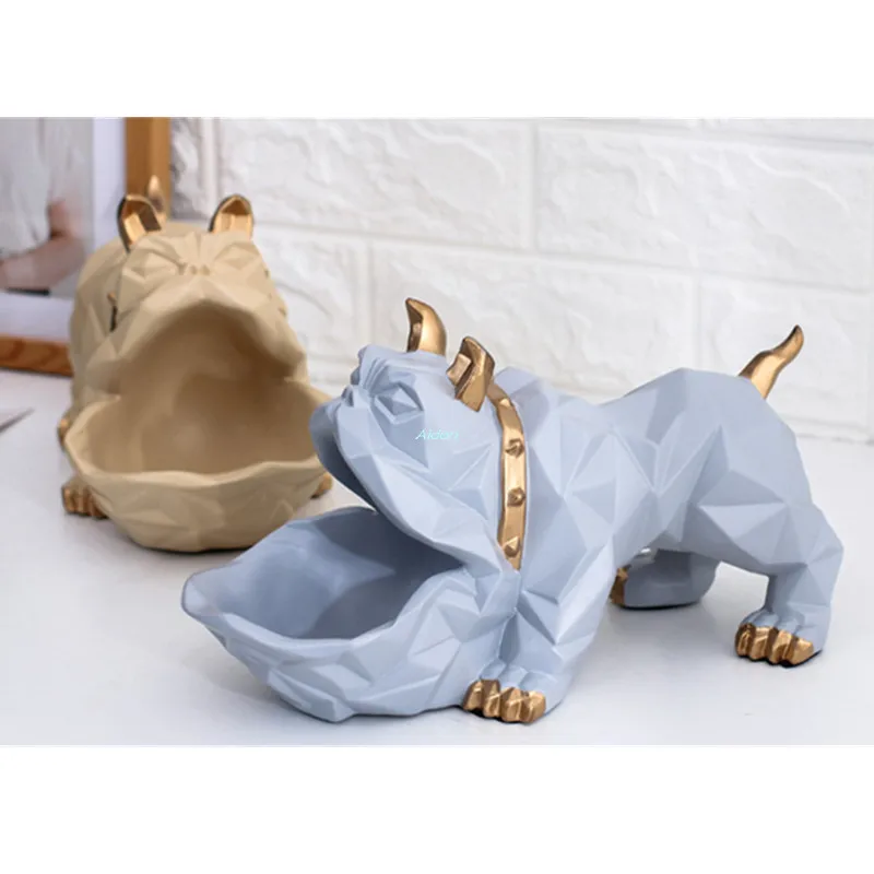 10 "Животное моделирование бульдог Canis ознакомительный Ключ коробка для хранения конфет украшения для дома ремесло креативный подарок