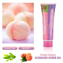 3Pcs/Lot Peach Aloe Body Scrub Gel Whitening Exfoliating Deep Cleansing Pore Removes Dead Skin Smooth Face Body Scrub Skin Care