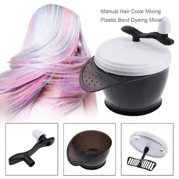 

Professional Manual Hair Color Mixing Bowl Hair Dye Cream Mixer Tool Salon Hairstyling Color Mixing Tool