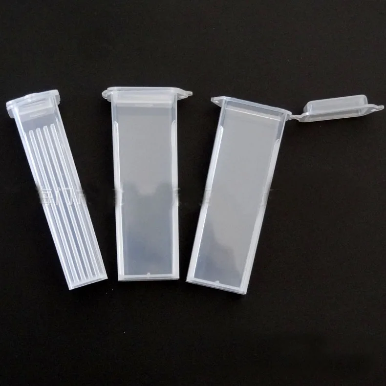 Scatola Portavetrini Per Microscopio - 10 Pezzi, Capacit&agrave; 3 Vetrini/Scatola, Plastica PP Per Laboratorio