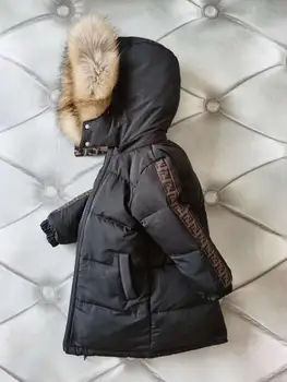 

Double-side 2020 winter down jacket children's clothing girl down jackets child long thick outerwear girl long duck down jackets