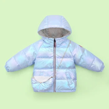 

New Children's Winter Jacket Boys Down Jacket Girls' Jacket Shoulder Bag Two-piece Set Christmas Thermal Children's Clothing