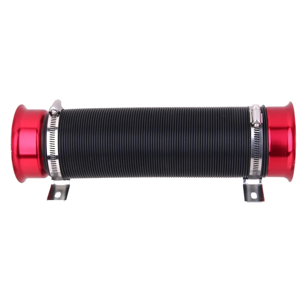 Multi Adjustable 3" Flexible Cold Air Intake Pipe Inlet Hose Tube Duct Kit