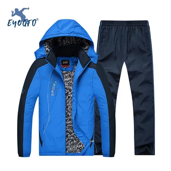 

Tracksuit Male Comprehensive Sports Set Warm Thick Hooded Casual Tracksuit Female Jacket + Pants Warm Suit Winter 5XL Sweatshirt