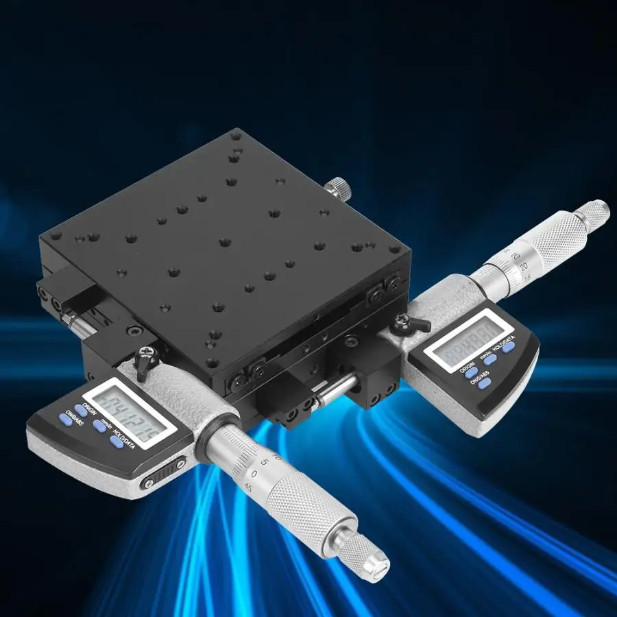 SEMXY100-AS микрометр платформа цифровой дисплей 100x100 мм 0,002 мм линейная сценическая платформа микрометр ролик