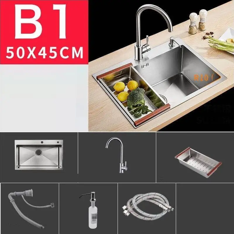 Tarjas Para Keuken Gootsteen кран Zlewozmywak Lavello портативный Acero Inox Cuba De Cocina Fregadero Pia Cozinha кухонная раковина - Цвет: MODEL C