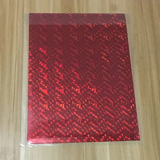 Red Glass 50 шт. Новые 18 цветов Горячая печать бумажная фольга для ламинирования бумаги передача на элегантность лазерный принтер крафт бумага термальная 20x29 см А4 - Цвет: Red Glass