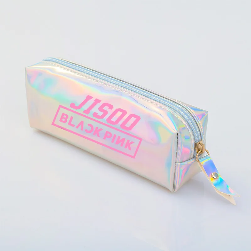 Kpop BLACKPINK PU лазерный пенал Blingbling мини монеты пакеты для хранения держатель щеток для макияжа - Цвет: jisoo