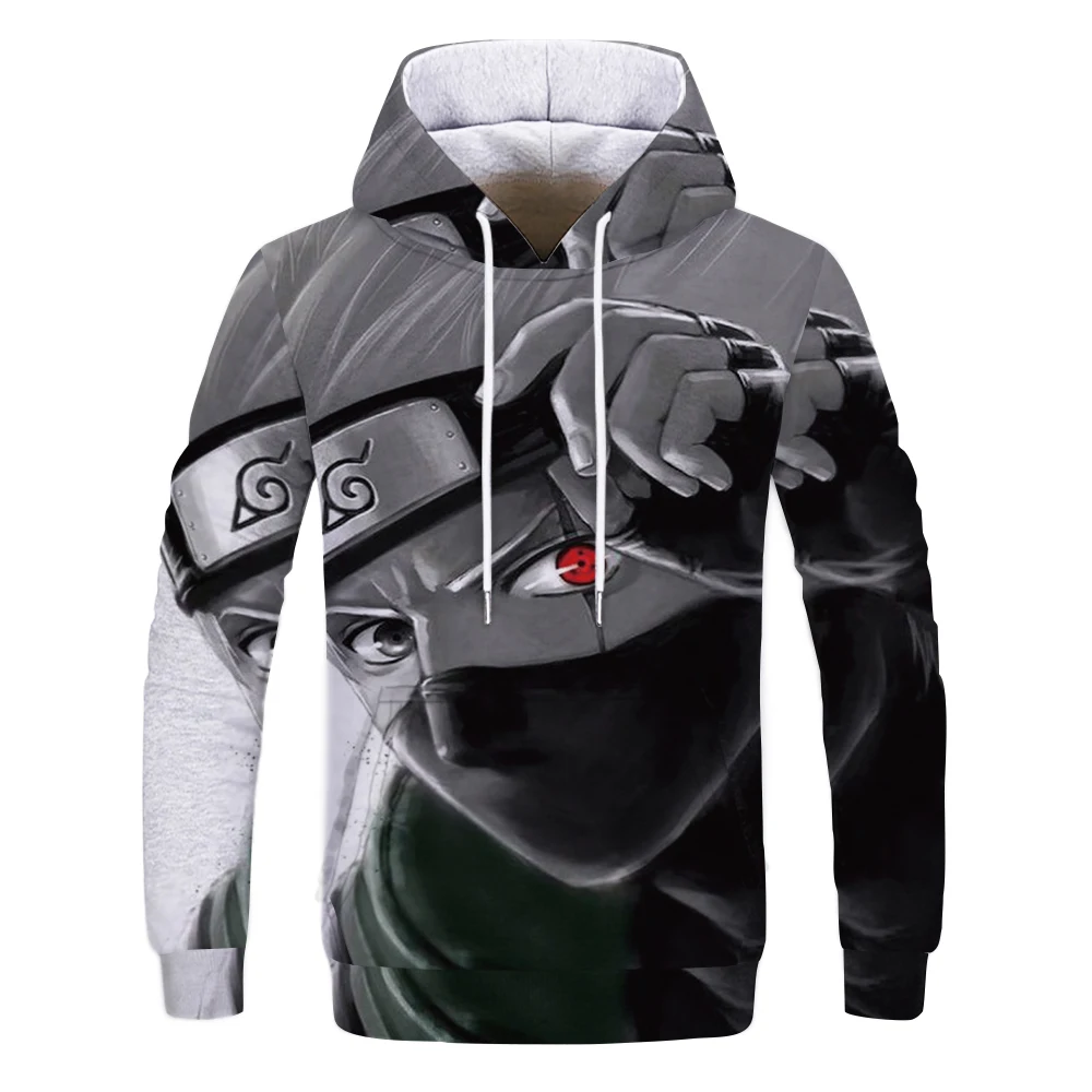 

2021 New style Anime Kakashi Hoodies Streetwear itachi pullover Sweatshirt Men Fashion autumn winter Hip Hop hoodie pullover