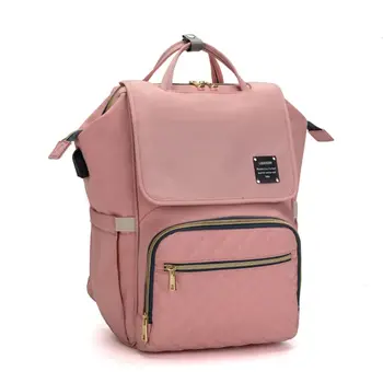 

Multifunctional Large Capacity Baby Diaper Mummy Backpack USB Nappy Bag Handbag H8WD