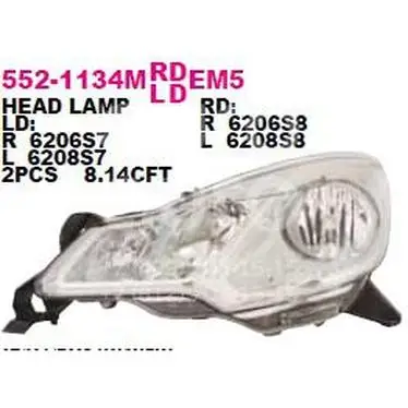 Depo Фара левая 552-1134LMLDEM5