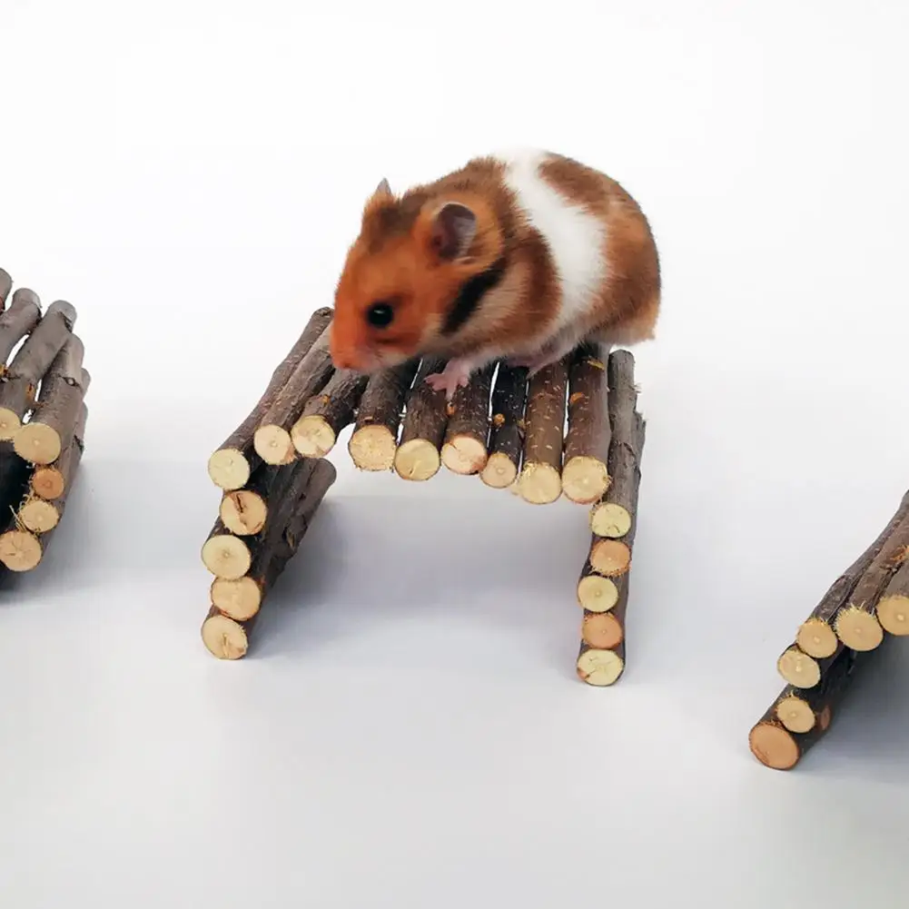 Яблоко деревянный арочный мост хомяк doging туннель хомяк игрушка для прорезывания зубов домашних животных Кролик морская свинка поставки