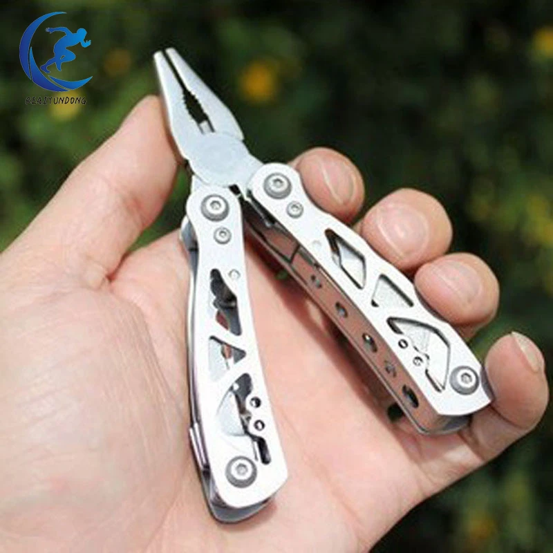 

Folding multi-tool stainless steel multi-tool pocket size multi-function pliers with bottle opener screwdriver saw is ideal for