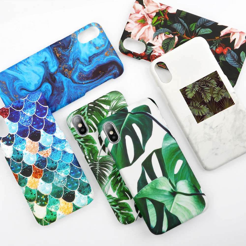 TIKITAKA модный морской чехол для телефона с рисунком "Картина маслом" чехол для iPhone XS XR XS Max X 6 6s 7 8 Plus Матовый Жесткий полуобернутый чехол-накладка