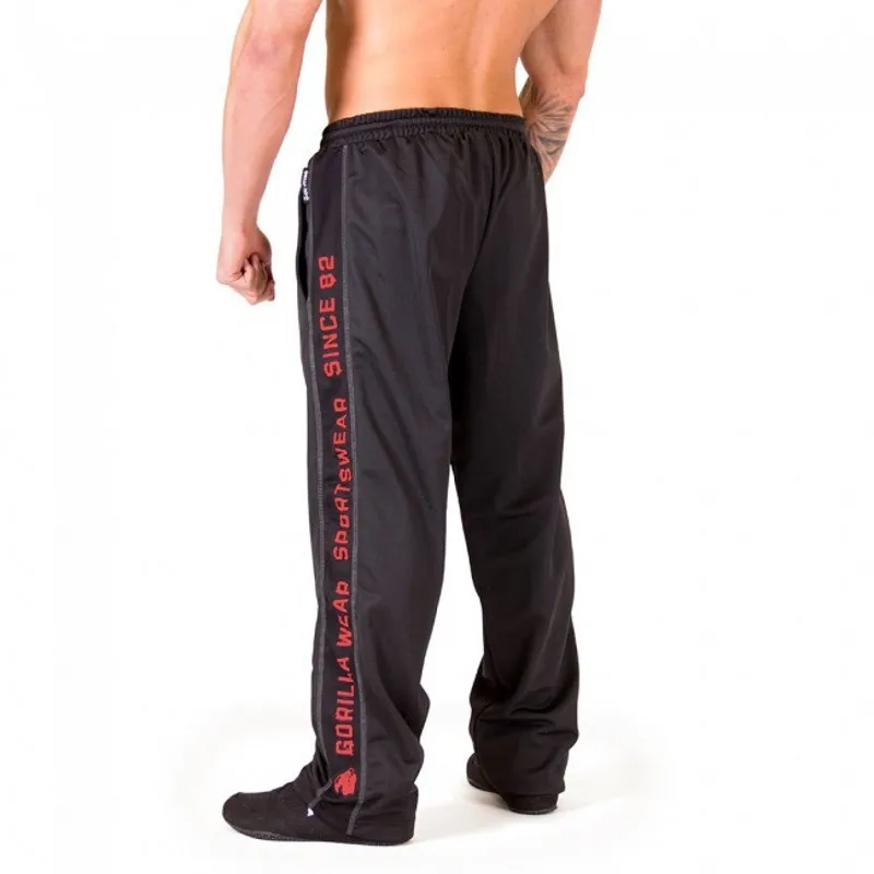 

New Style Muscle Fitness Popular Brand Athletic Pants Straight-Cut Fitness Trousers Mesh Loose-Fit Breathable MEN'S Casual Pants