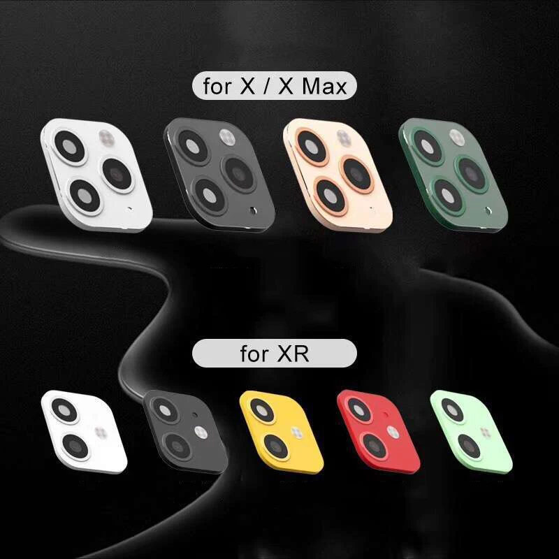 Наклейка на объектив для iPhone XR/XS чехол камеры с сменой секунд поддельная камера 11