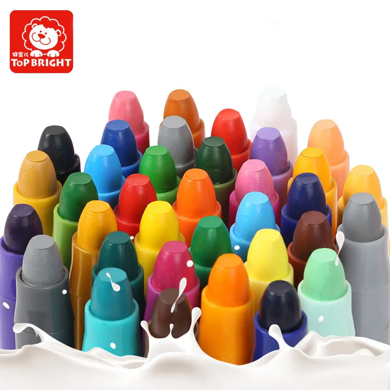 

TOPBRIGHT Children Rotating Coloured Drawing Crayon Toy-Washing Non-toxic Baby Crayon Set
