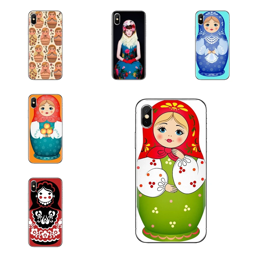 Прозрачные чехлы из ТПУ русская кукла-матрешка для iPod Touch Apple iPhone 11 Pro 4 4S 5 5S SE 5C 6 6S 7 8