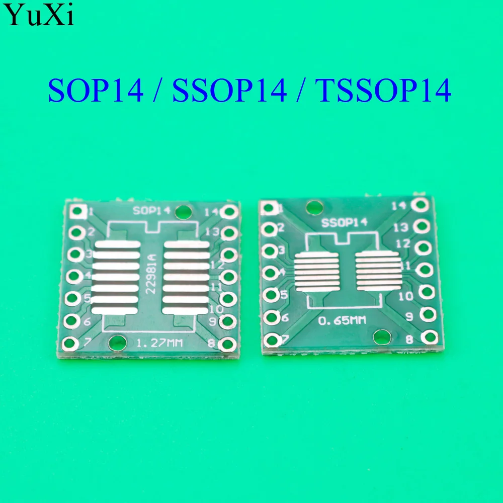 YuXi TSSOP14 SSOP14 SOP14 передача к DIP14 IC SMD адаптер конвертер гнездо плата пластина модуля 0