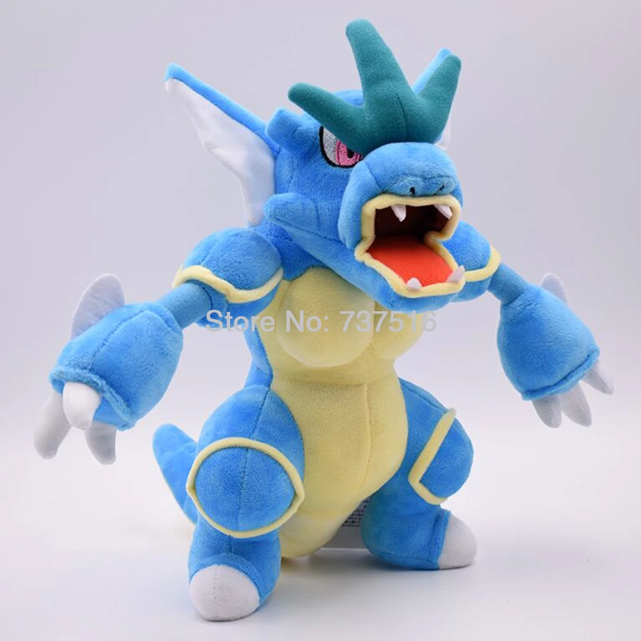 Аниме синий стоящий Gyarados белый Gardevoir плюшевые детские мягкие игрушки животные мягкая кукла Дети Рождественские подарки 12-17 дюймов