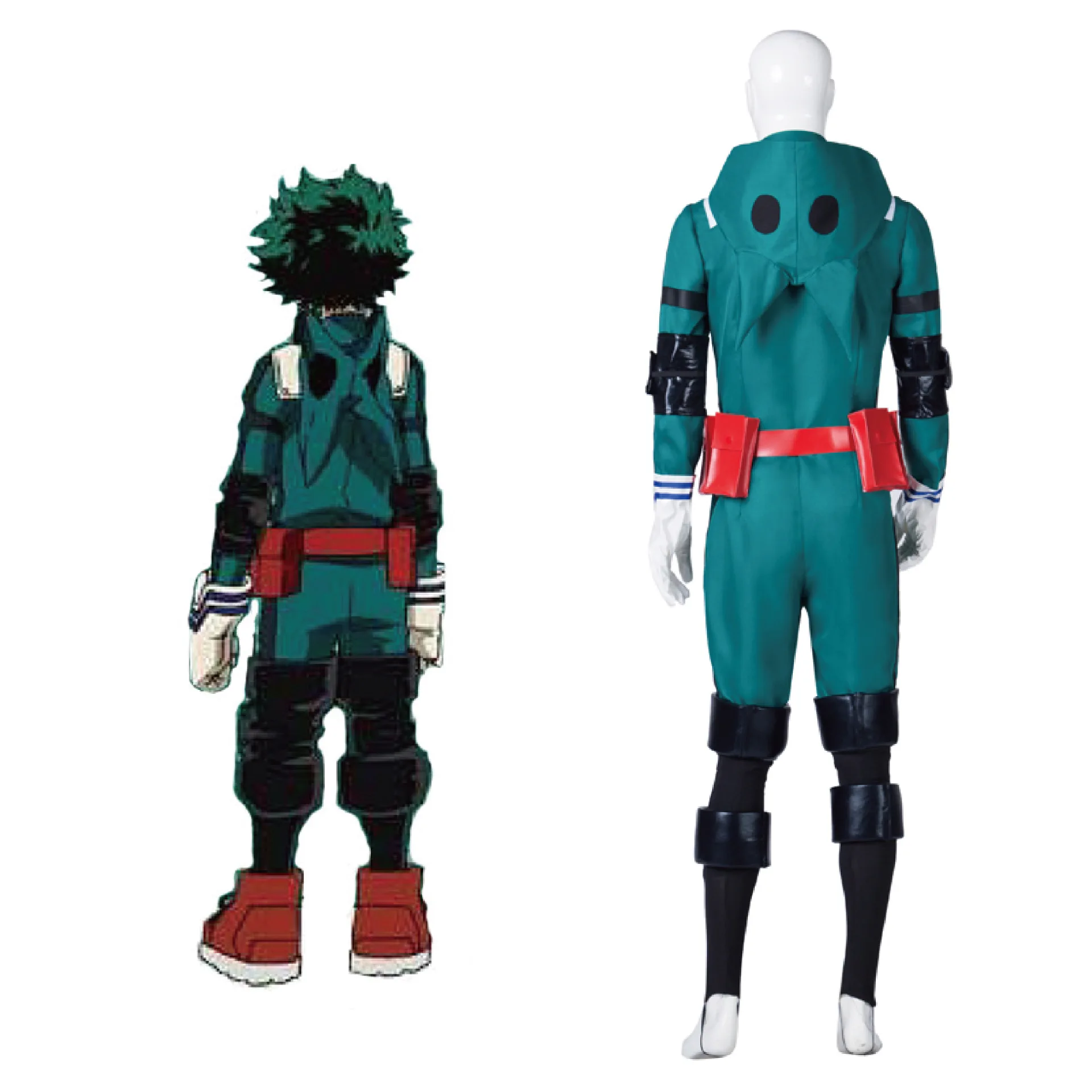 Skup Anime mój Hero Academia boku no Hero Academia Midoriya Izuku Deku przebranie na karnawał bitwa garnitur mężczyźni kombinezon karnawał pełny zestaw