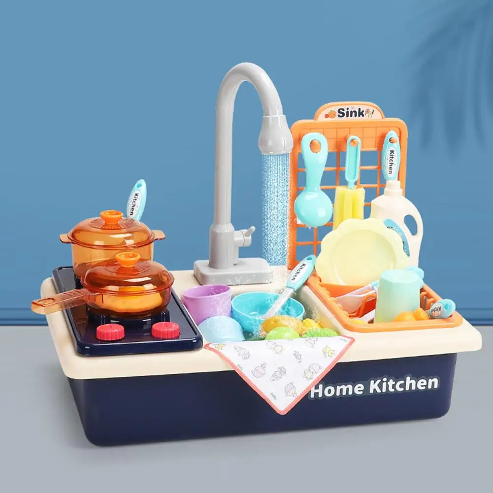 

Children's New Early Childhood Education Play House Dishwasher Electric Circulating Water Simulation Kitchen Toy