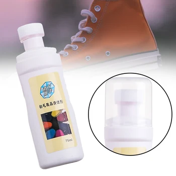 

75ml Suede Shoe Cleaner Portable Travel Liquid Polishing Tool Cleaning Agent Hand Leather Care For Boots Refreshed Home Stain