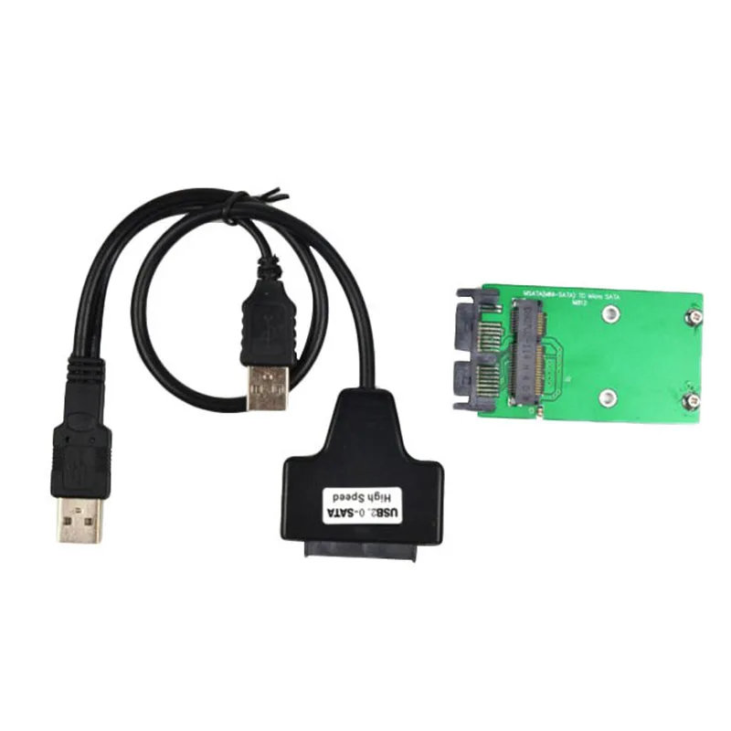 Mini Pcie MSata SSD на 3 5 дюймовую карту адаптера Micro Sata + USB кабель 7Pin 9Pin Pcie|Жёсткие диски и