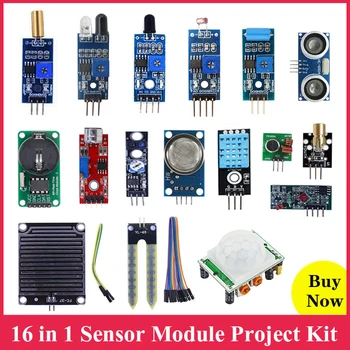 

16 in 1 Sensor Module kit for UNOR3 for MEGA2560 for Raspberry Pi