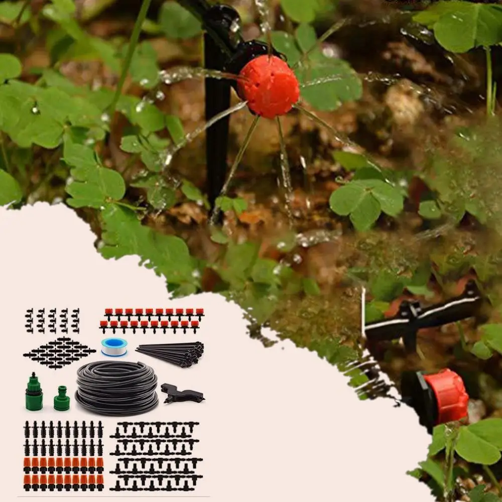 Landscape Garden Irrigation System 4/7 Hollow Capillary Water-Saving Automatic Irrigation Drip Irrigation Set