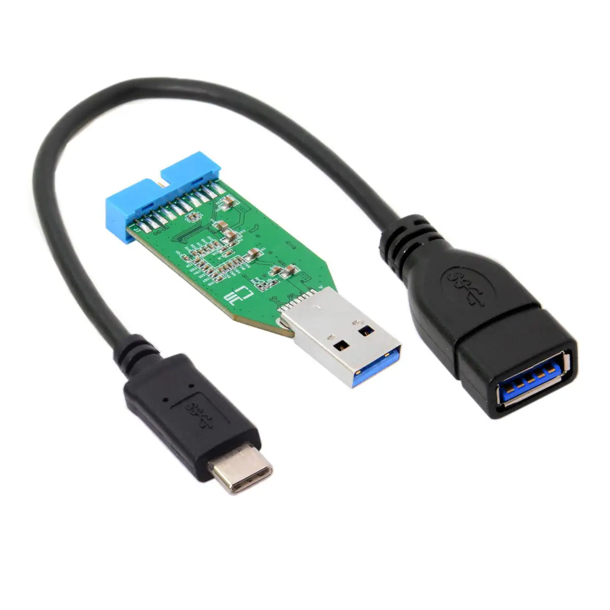 

CYDZ Extension Cable to Motherboard 20pin Header Female Hub Adapter