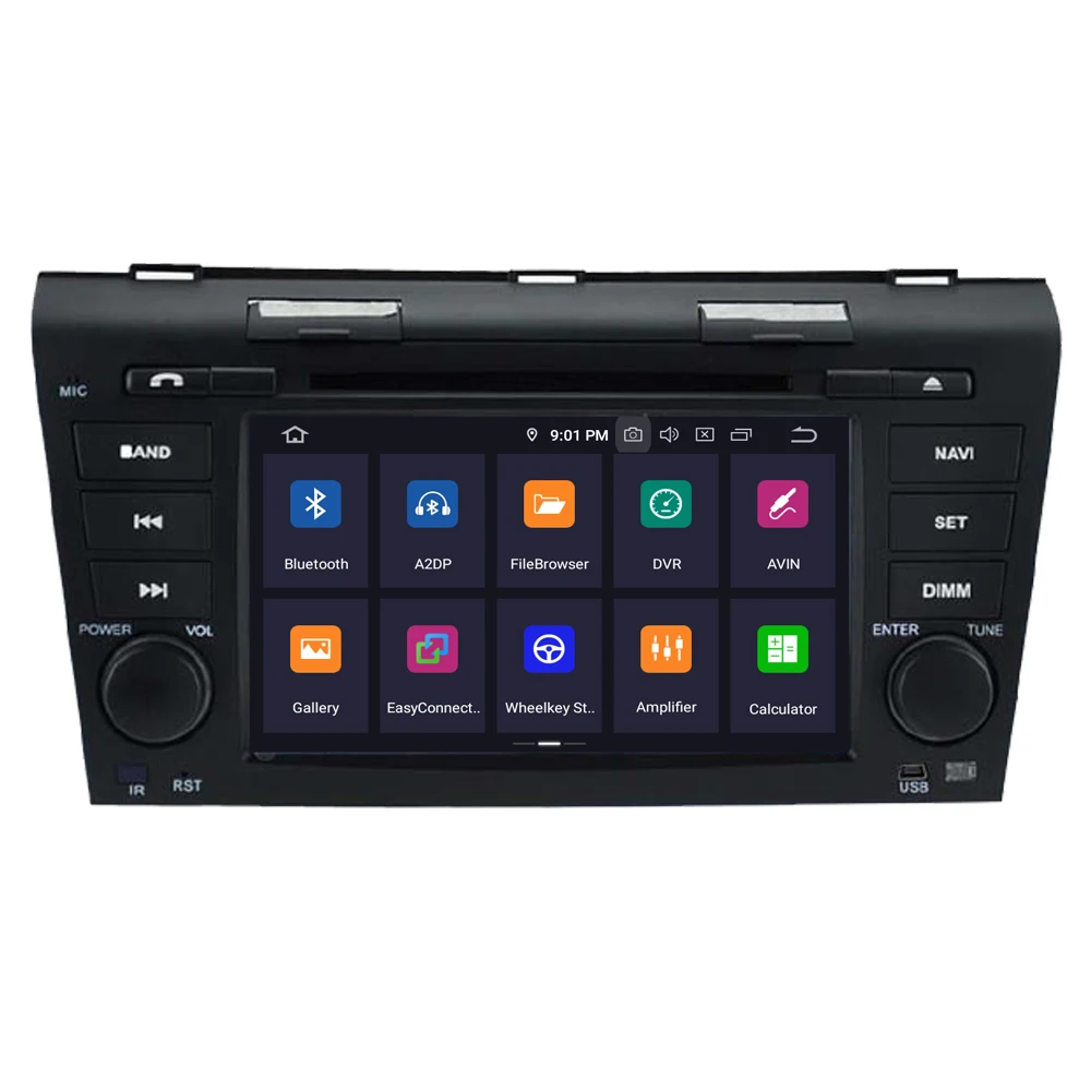 Excellent RoverOne Car Media DVD Player For Mazda 3 2003 - 2009 Android 9.0 Octa Core Autoradio GPS Navigation Radio Stereo PhoneLink 3