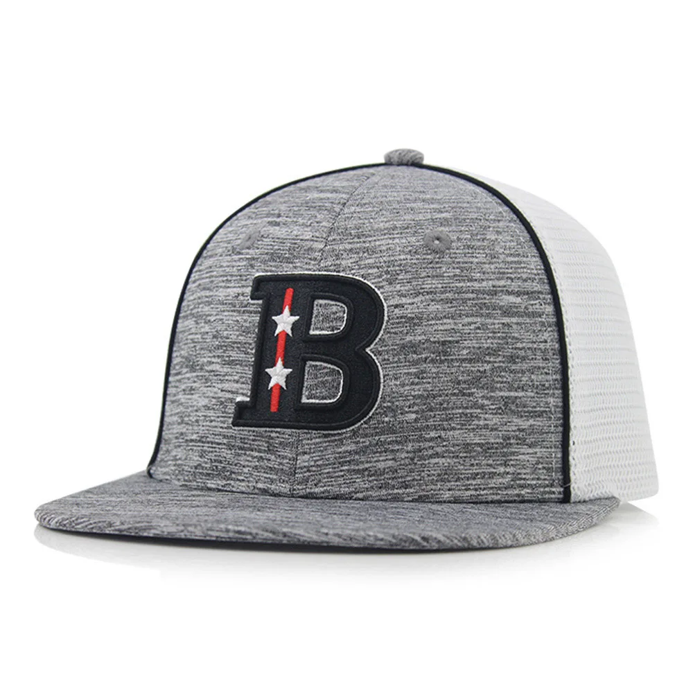 [AETRENDS] хип-хоп шляпа сетчатая плоская Бейсболка крутая Кепка s и головные уборы для мужчин Z-9968 - Цвет: Gray