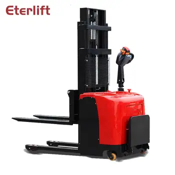 

heavy duty double fork battery forklift and full electric stacker